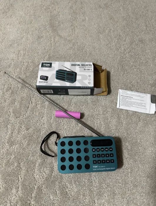 Mini Radio fm solar nou cu wi fi