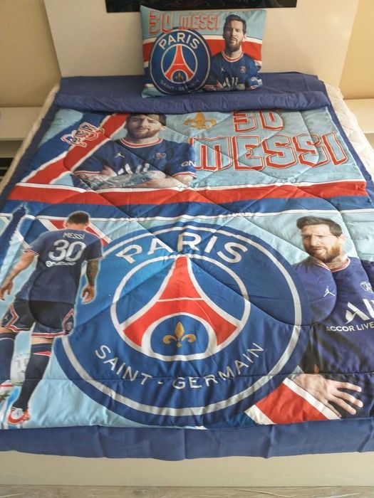 ПСЖ Меси - Спални комплекти със завивка или плик/Хавлии/Възглавнички