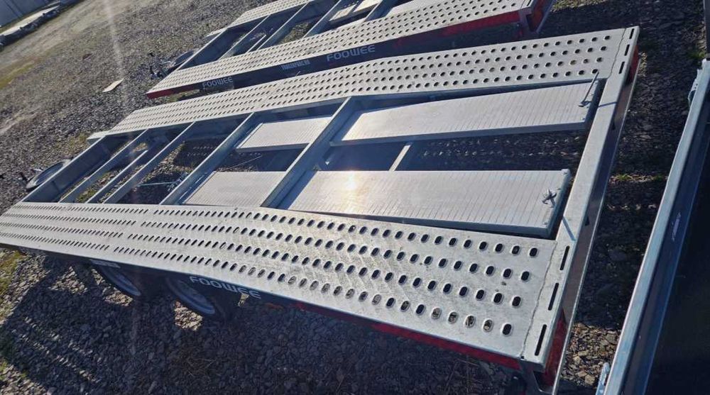 Trailer transport auto, aplecat spate, 4,5-5 metri, MMA 2700 kg