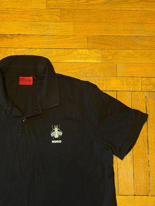 Hugo черное поло XL