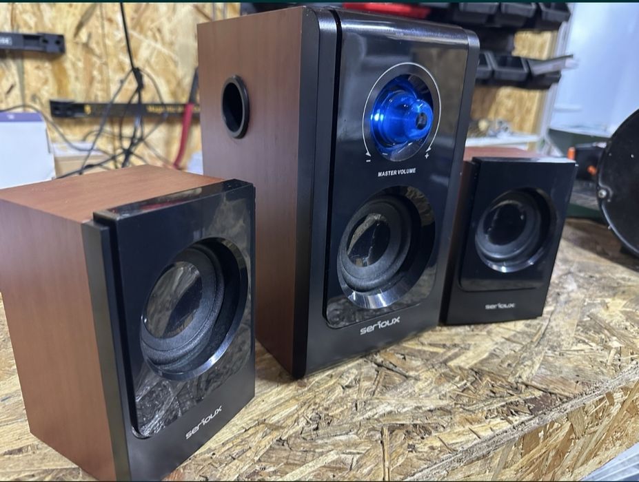 Boxe 2.1 Serioux HT2100C, 16W RMS, Rosu