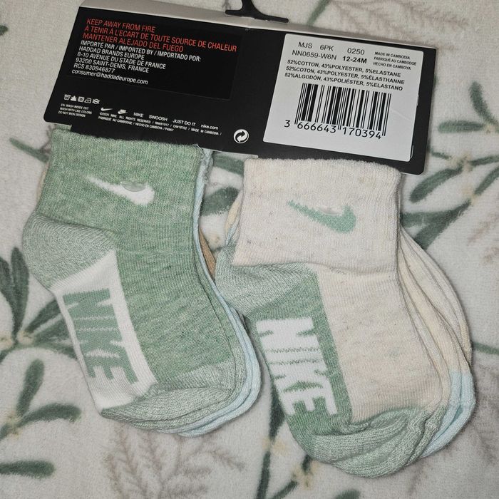 Sosete bebe Nike cu eticheta 12-24 luni, 6 perechi