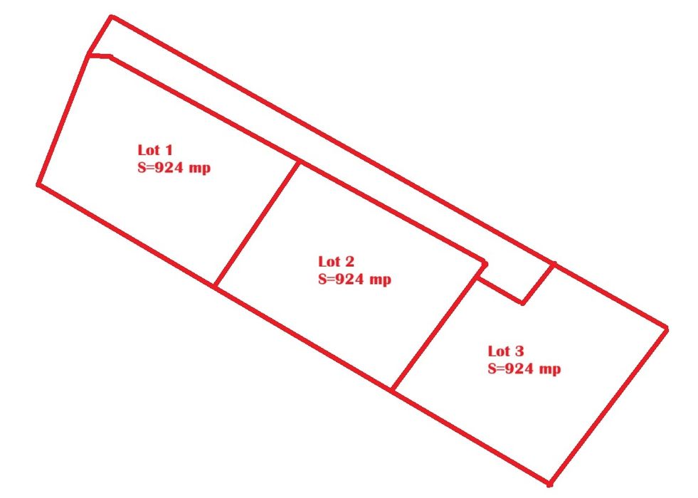 Teren / Parcele (924mp) de vânzare in Codlea - Strada Nicolae Bălcescu