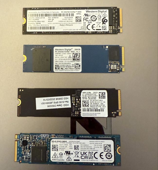 Ssd Laptop M2 NVMe 256GB WD Western digital Kioxia Sandisk Adata