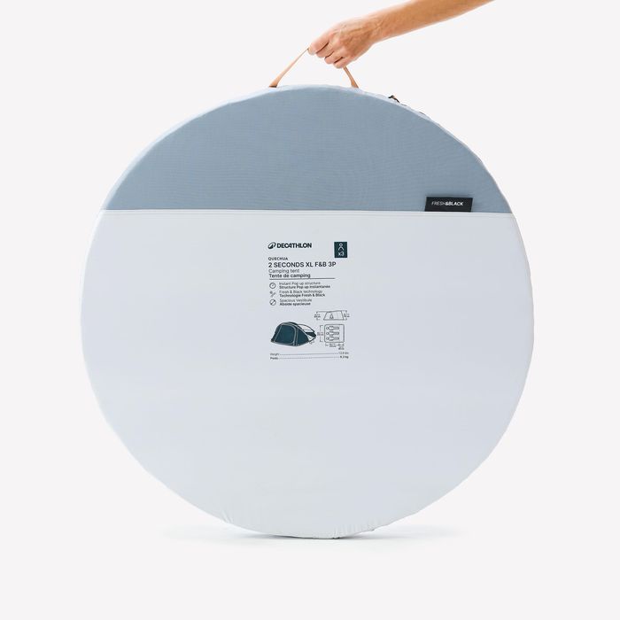 Cort de camping instantaneu, 3 persoane, - produs resigilat Decathlon