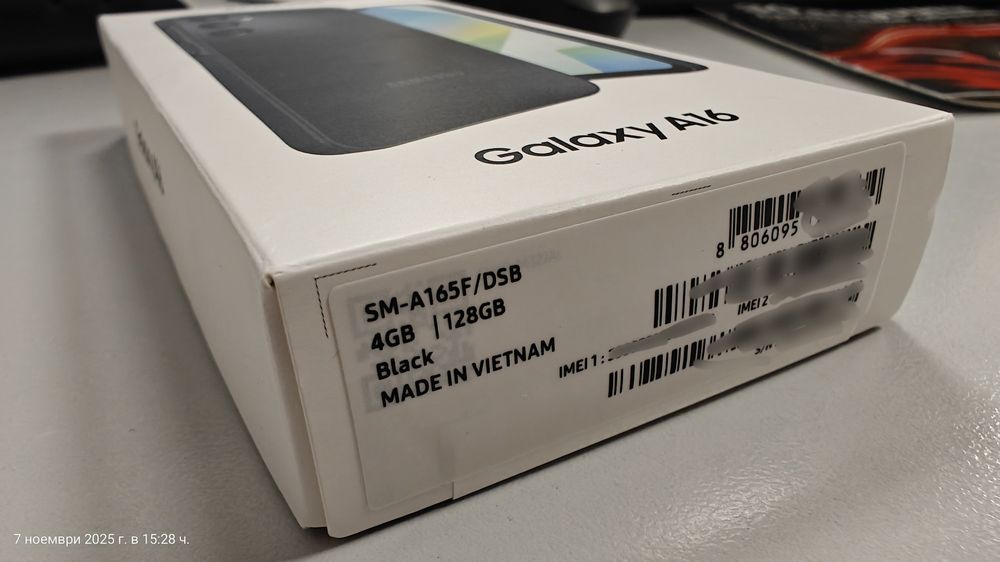 Samsung Galaxy A16, НЕ РАЗОПАКОВАН, чисто НОВ, А1 гаранция