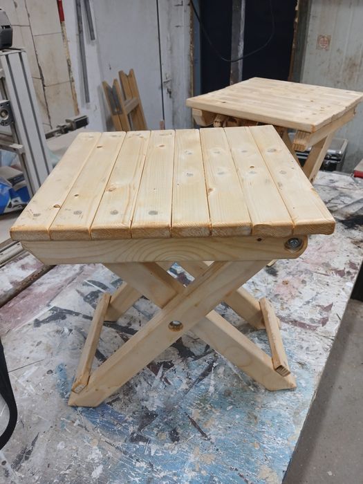 Стол-стълба и сгъваемо столче