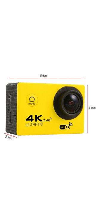 Camera video sport , ultra HD, rezistenta la apa, 4K