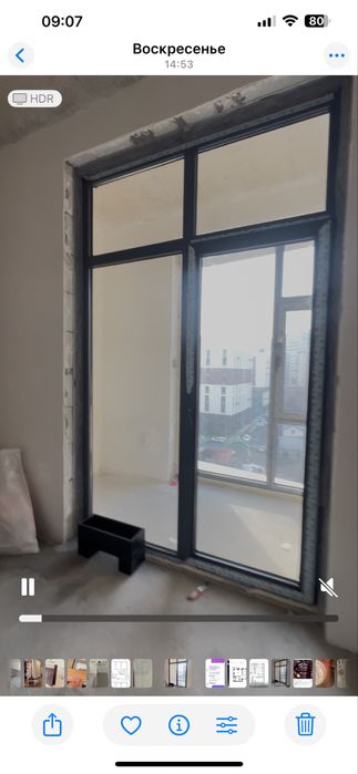 Алюминиевое витражное окно продаю