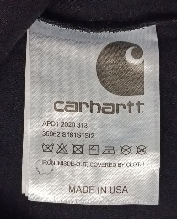 Carhartt WIP Pocket Shirt оригинална тениска S памучна черна фланелка
