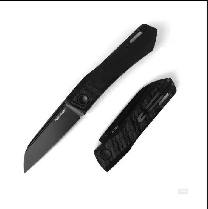 Briceag Real Steel Solis Lite, Negru, material lama D2, 52 grame