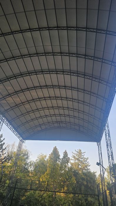 Тент баннер установка