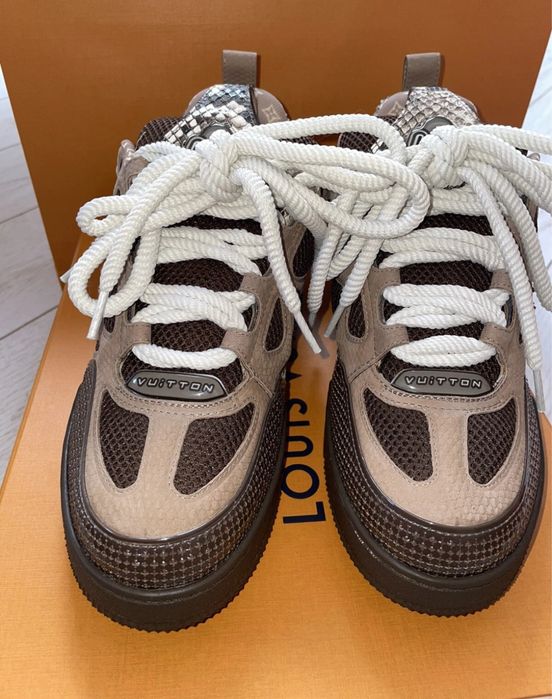 Adidasi Louis Vuitton Casual Snake Skin Mocha