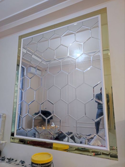 Rombik Ромбик Tosh Oyna Zerkila Душкабина Витрина (Ойна кесиш хизмати)