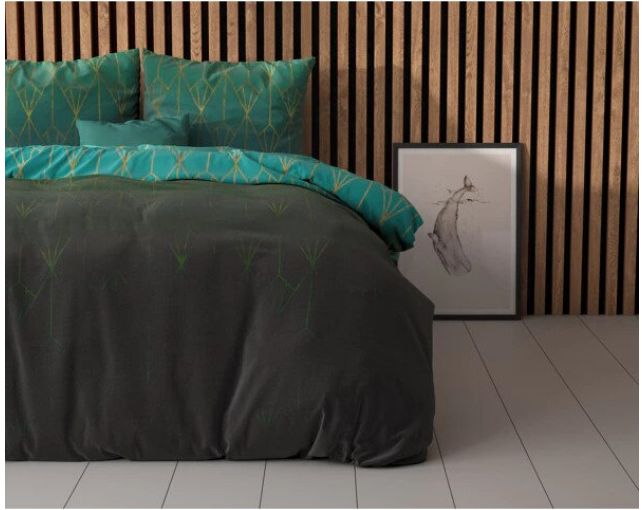 Lenjerie de pat Elegance, 200 x 220 cm, Bumbac, 2 Fete de Perna,