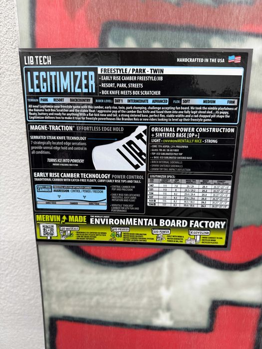 placa noua snowboard lib tech legitimized L154cm