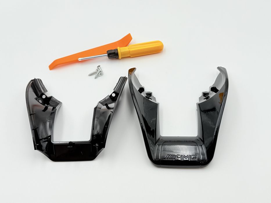 Trim Emblema Mercedes AMG Volan negru lucios
