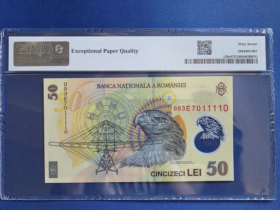 Bancnote de circulatie, ani rari, gradate PMG UNC