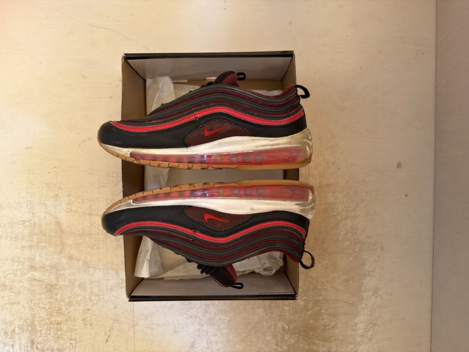 Nike Air Max 97 (GS) - Черно/Червено - Размер 39 (24.5 см)