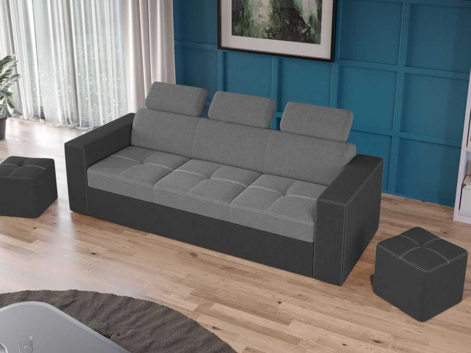 Canapea Paloma Gri Deschis/Gri - Transport Gratuit 4-10 zile