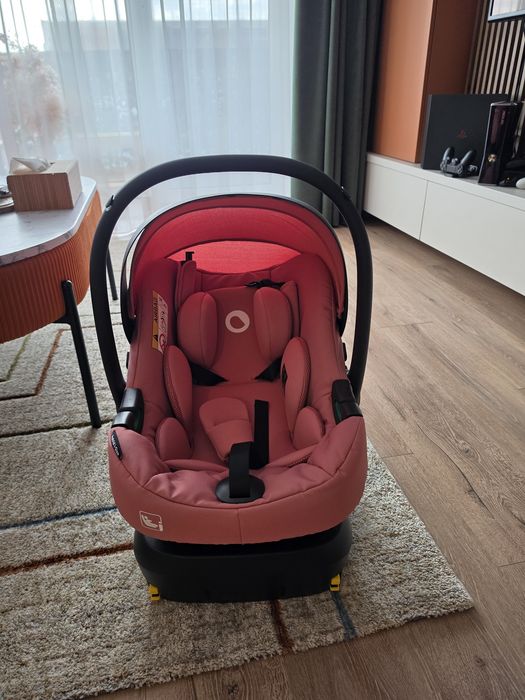 Scoica Lionelo Astrid i-Size roz + baza Isofix