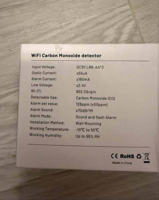 Detector gaze si incendiu nou