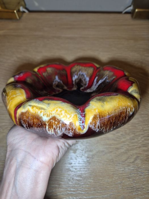 Scrumiera mare ceramica Vallauris anii 1950