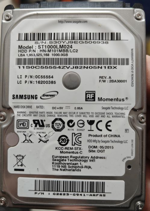Hard disk HDD 1 TB
