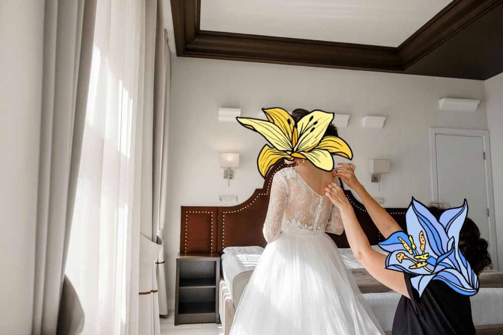 Продам свадебное платье. Размер 42-44.