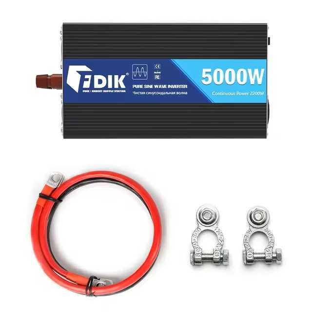 Invertor cu undă sinusoidală pura FDIK 12V sau 24V 3000, 5000W