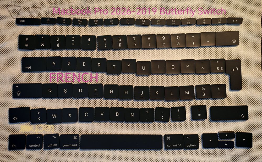 Macbook Pro 2016-2019 Tastatura cap Turkish. Finnish, French