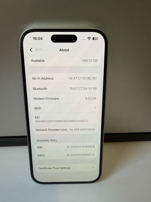 iPhone 15 128GB 99% батерия
