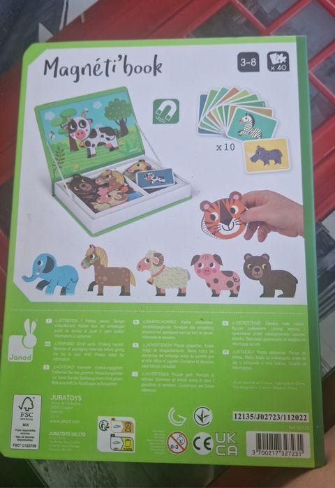 Magneti book, JANOD, с животини, 30 магнитчета