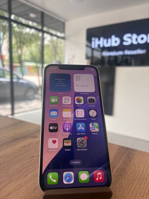 iPhone 12•64GB/79%White  Айфон 12•64гб/79%Ақ