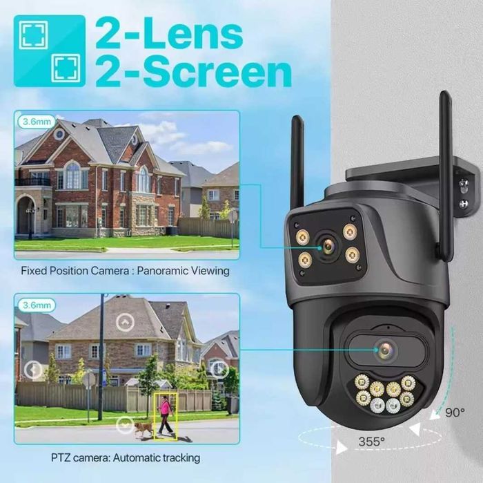 WIFI камера за наблюдение Card/Cloud 10X увеличение, 360 ротация, IP66