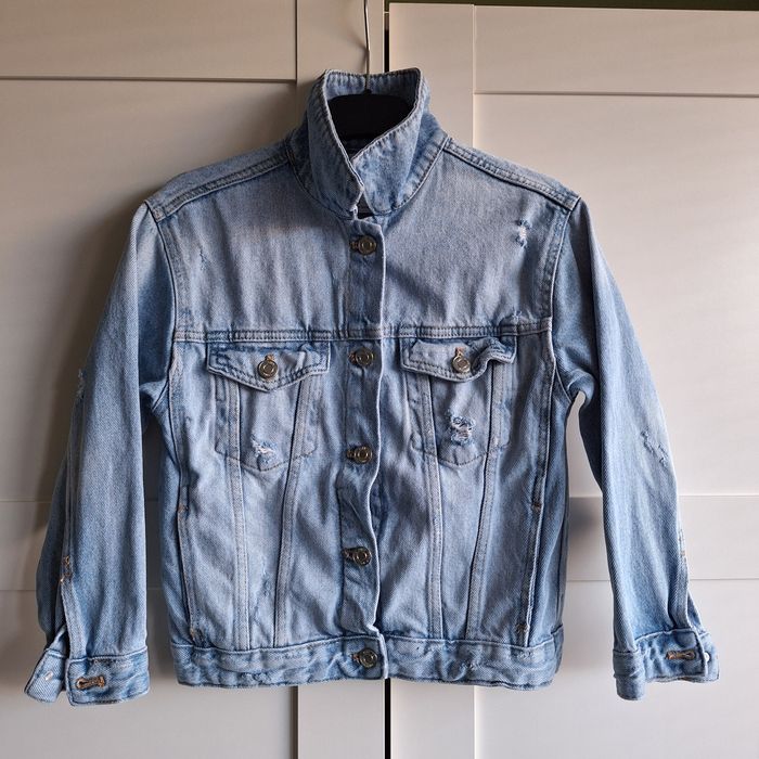 Дънково яке за момиче ZARA размер 8 , 128см