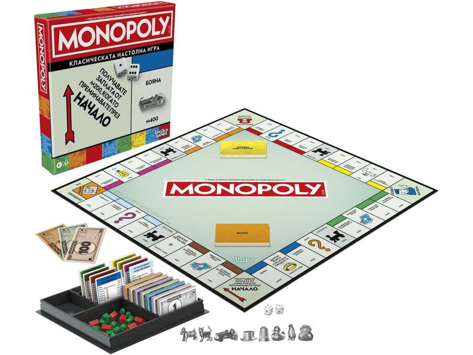 НОВИ! Настолна игра Монополи Класик Hasbro (ново издание)
