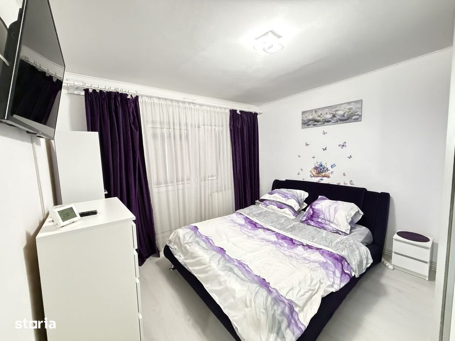 Apartament 3 camere, Mioveni, Robea, et4, mobilat, 2 balcoane, 2 bai