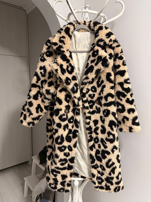 Дамско леопардово палто
