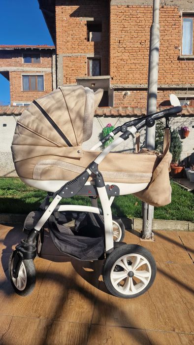 Lorelli Комбинирана количка KARA 2in1 /Въздушни гуми/Beige