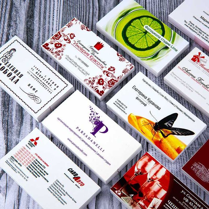 Poligrafiya xizmatlari Vizitka, flayer va boshqa bosma mahsulotlar