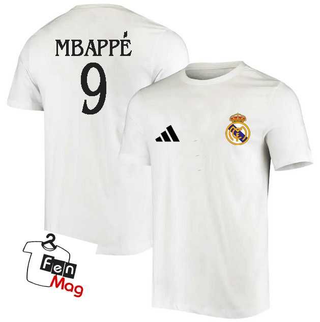 Футболна Фен Тениска на Реал Мадрид и Мбапе!Тениска REAL MADRID MBAPPE