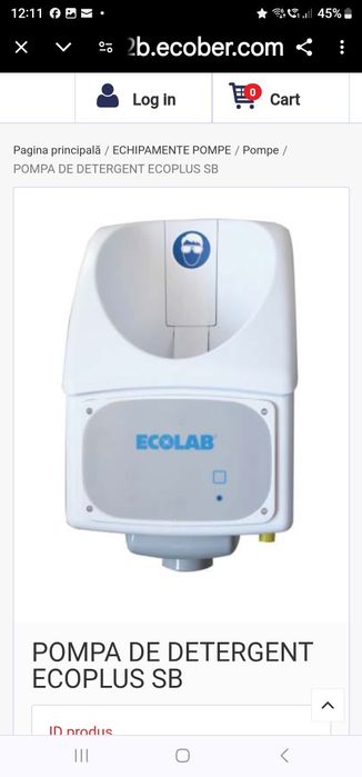 ECOLAB ECOPLUS SDR-ST pompa pentru detergent profesionala