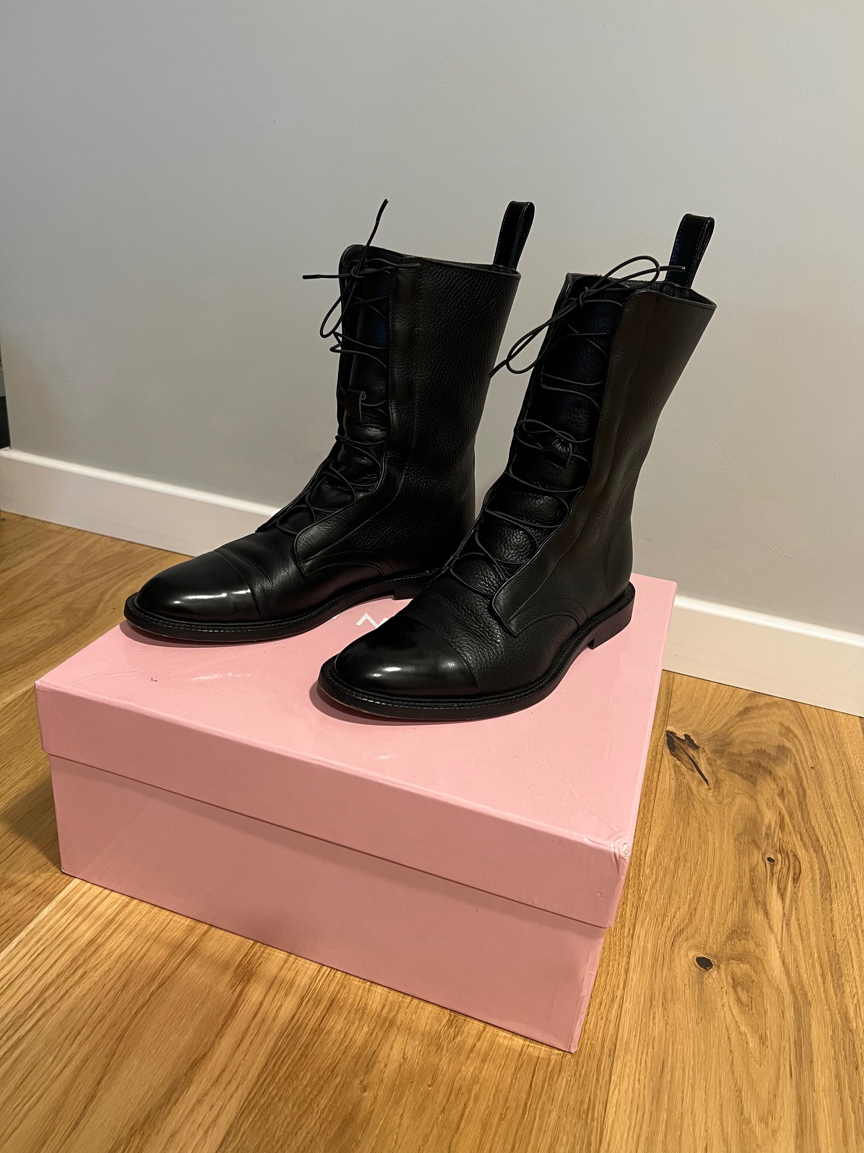 Inch2 leather brogue boots sale