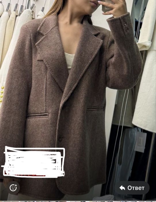 Пальто  100% шерсть