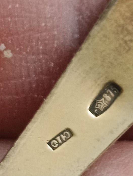 Серебрянные Вилки с Позолотой.