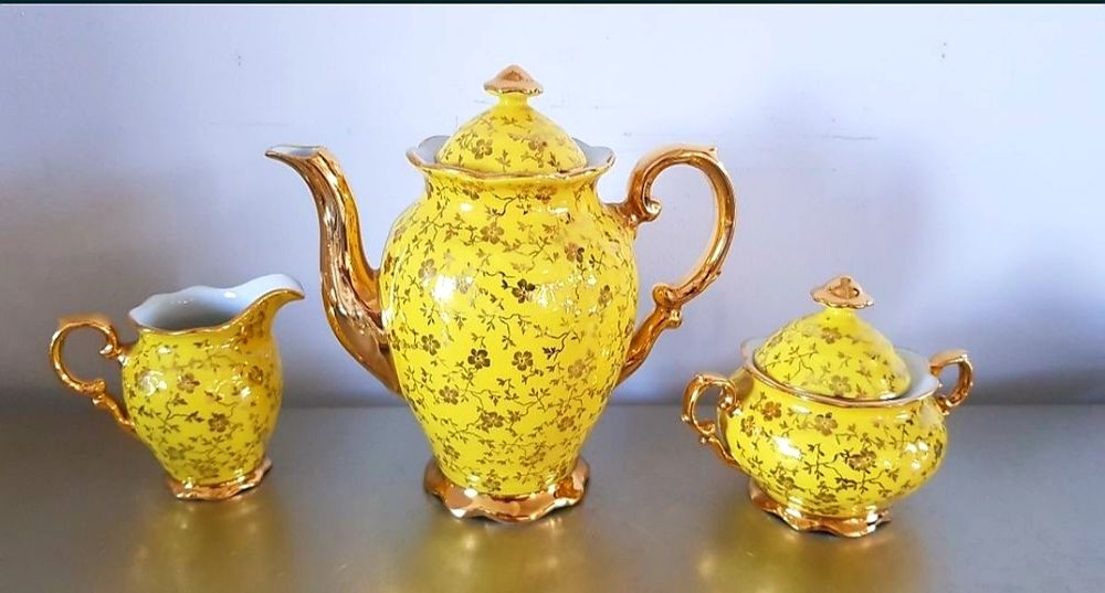 Set cafea/desert vechi de colectie din porțelan