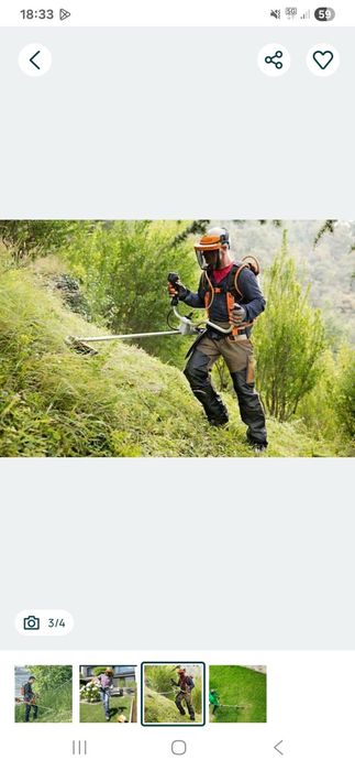 Tund iarbă cu motocoasă