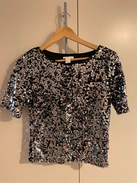 Топ с пайетками
