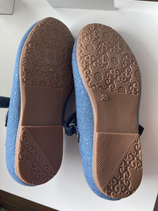 Детски сини балеринки момиче размер 28 Primigi